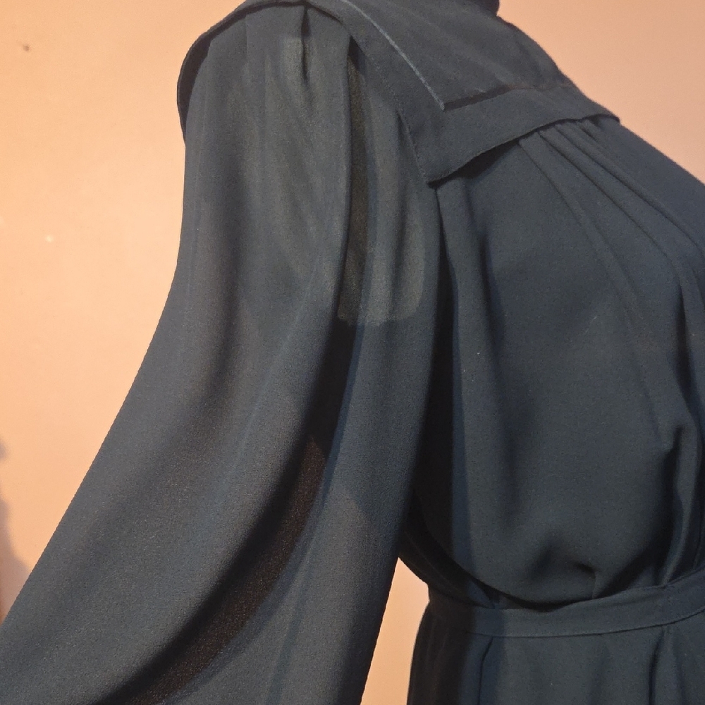 Vintage Pierre Cardin Black Long Sleeve Dress Womens Size 8 - Picture 5 of 8